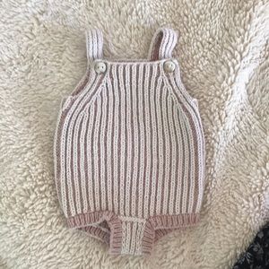 Knit baby romper